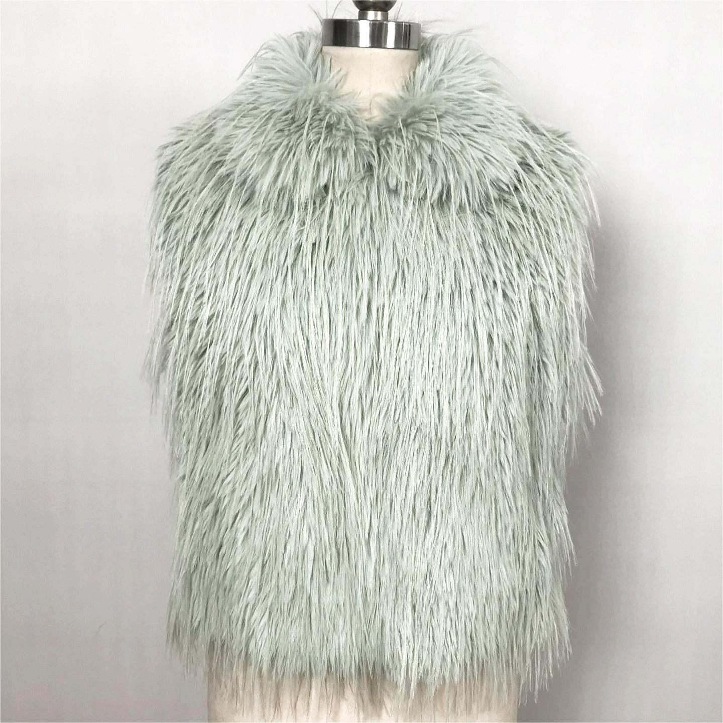 HFK0352 FAUX FUR VEST-21″