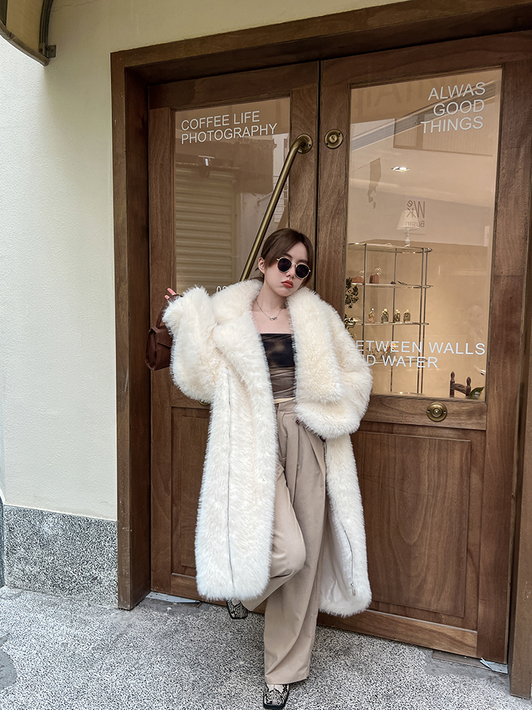 HFK0310 FAUX FUR COAT 105CM (3)