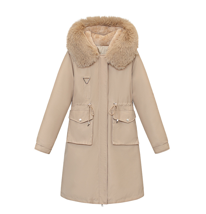 HFK0435	PARKA COAT W/FAUX FUR TRIM-97CM