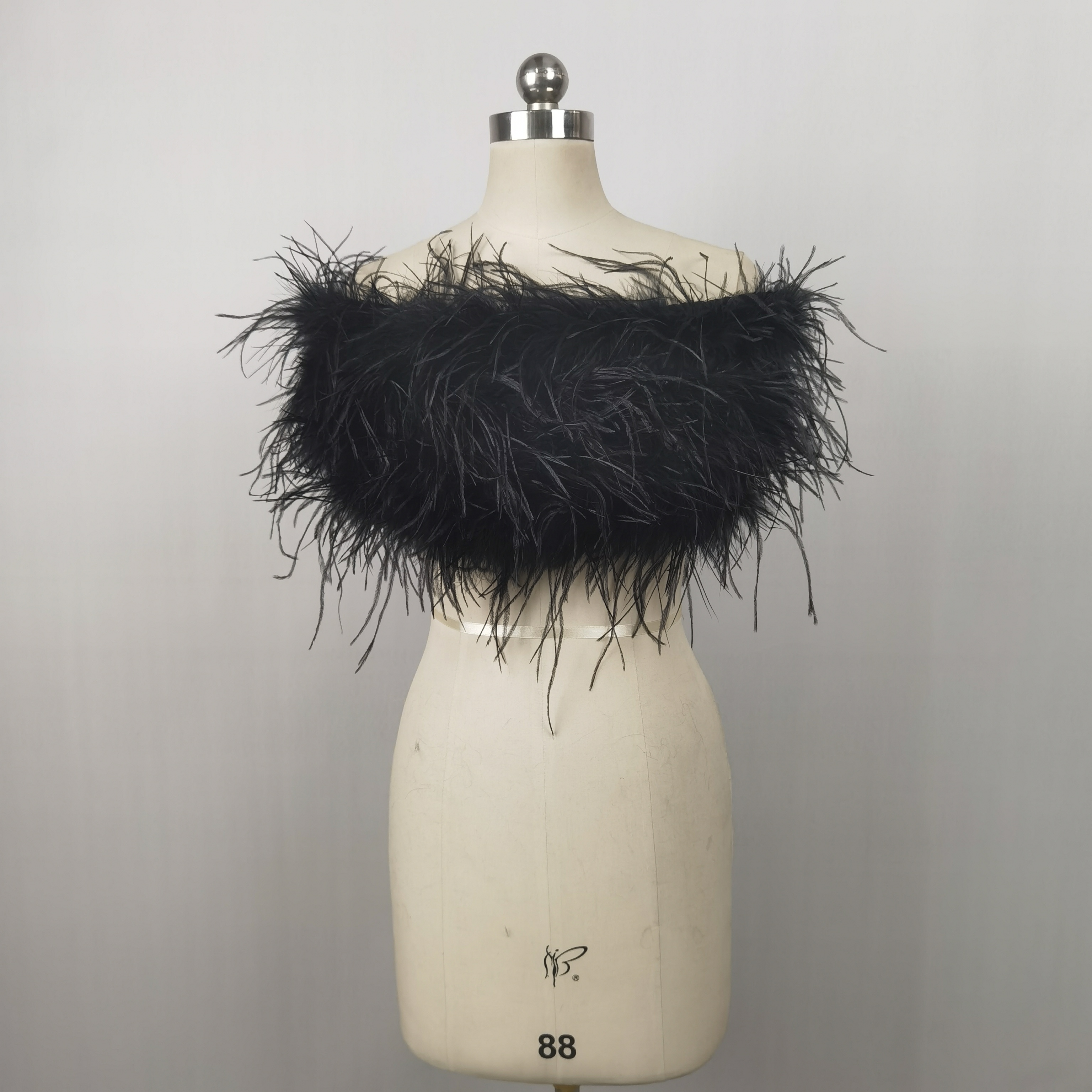 HG7477 ostrich feather top (1)