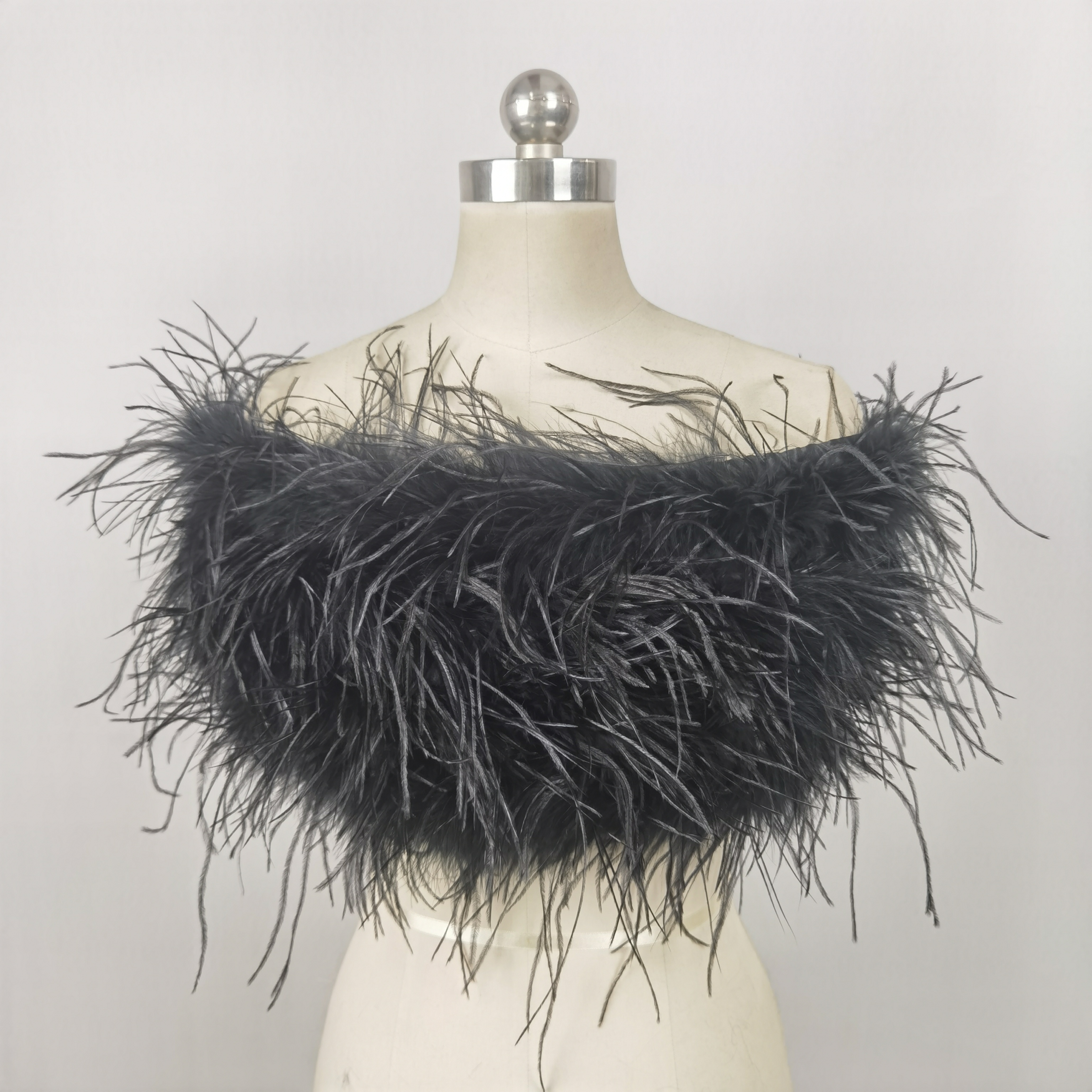 HG7477 ostrich feather top (2)