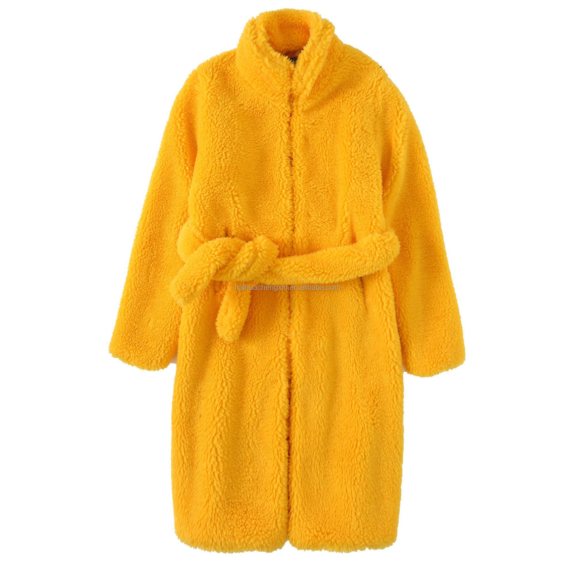 HFK0414 FAUX FUR COAT-120CM