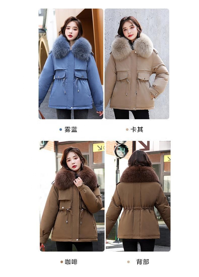 HFK0373 FAUX FUR PARKA JACKET-68CM