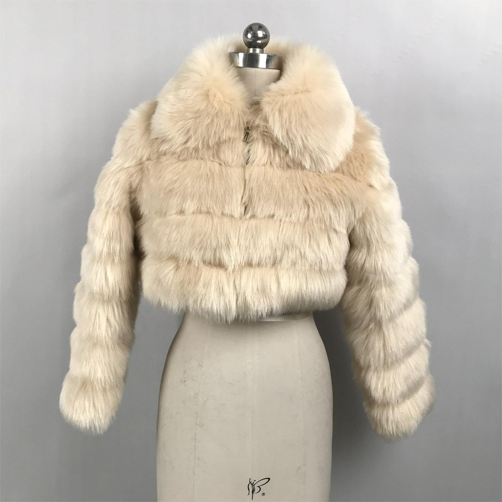 HFK0072  FAUX FUR JACKET