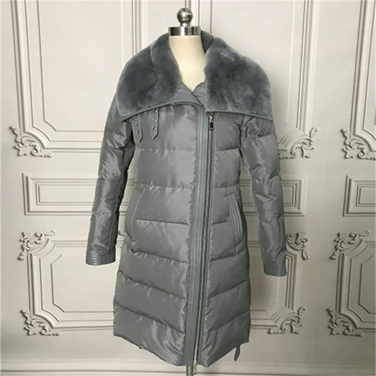 HG7202RXB  FAUX REX FUR AND DOWN COAT -120CM