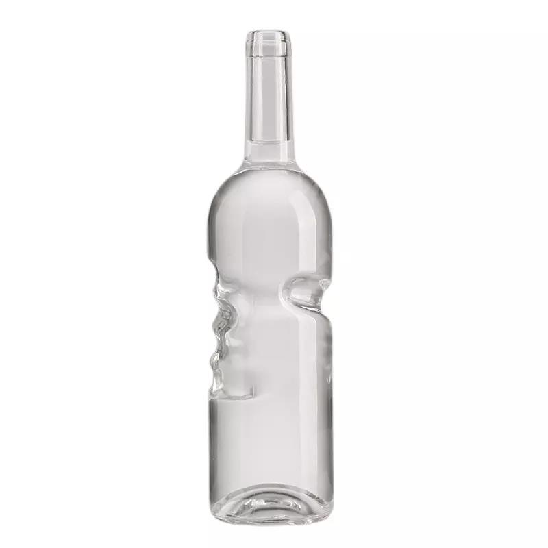 750ML God's Hand Empty Bottle Transparent Red Wine Cork Bottle