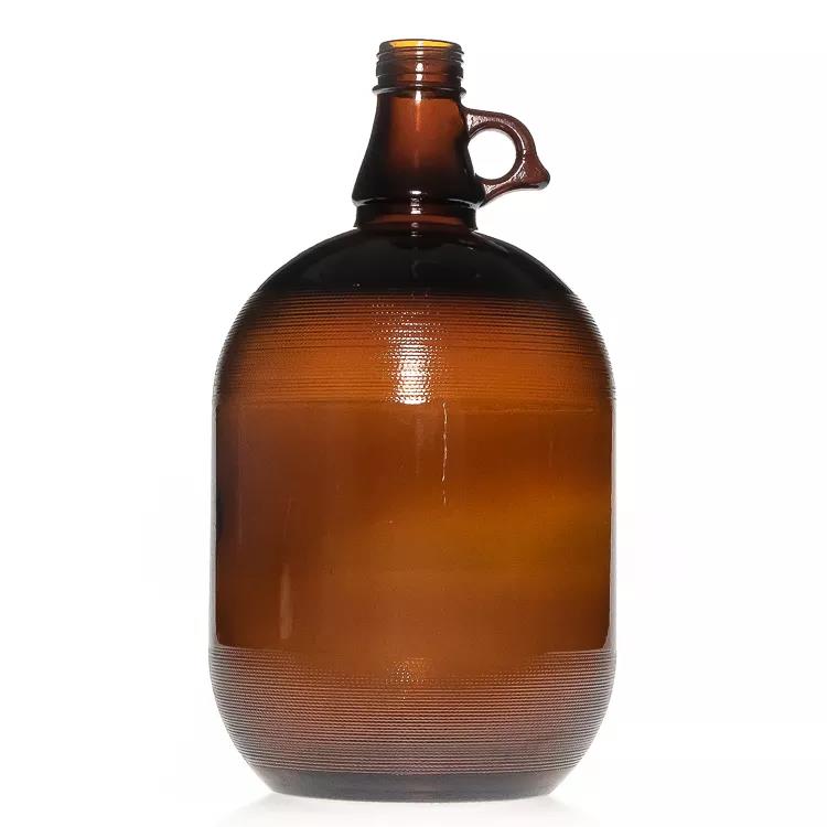4L Large Empty Glass Wine Bottle one Gallon Large Glass <a href='/beer-container-with-handle/'>Beer Container With Handle</a>