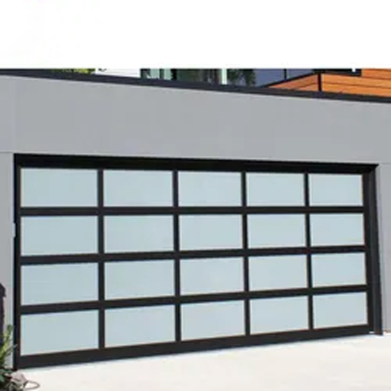 Stylish 9x7 or 9x8 Aluminum Garage Door with Motor