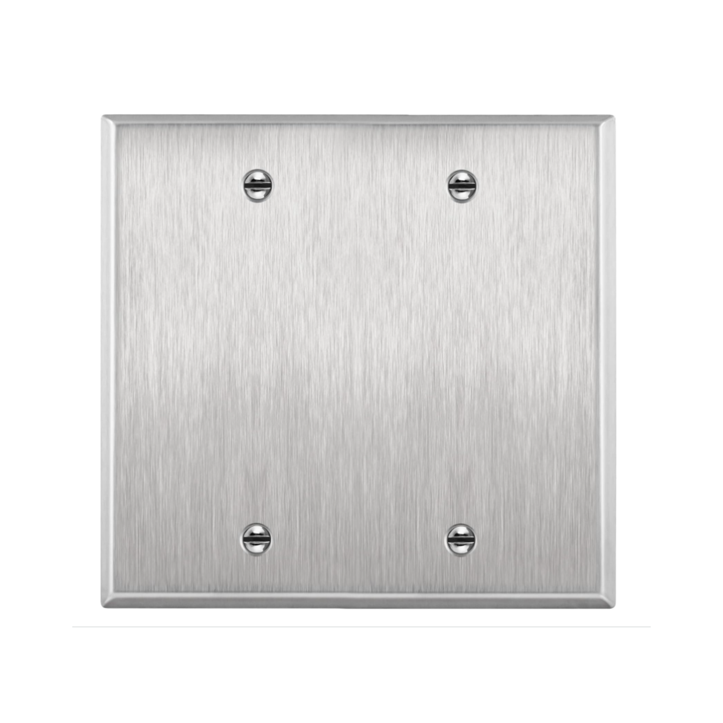 2-Gang Standard Size Stainless Steel Wall Plate 7702/7712/7722/7732