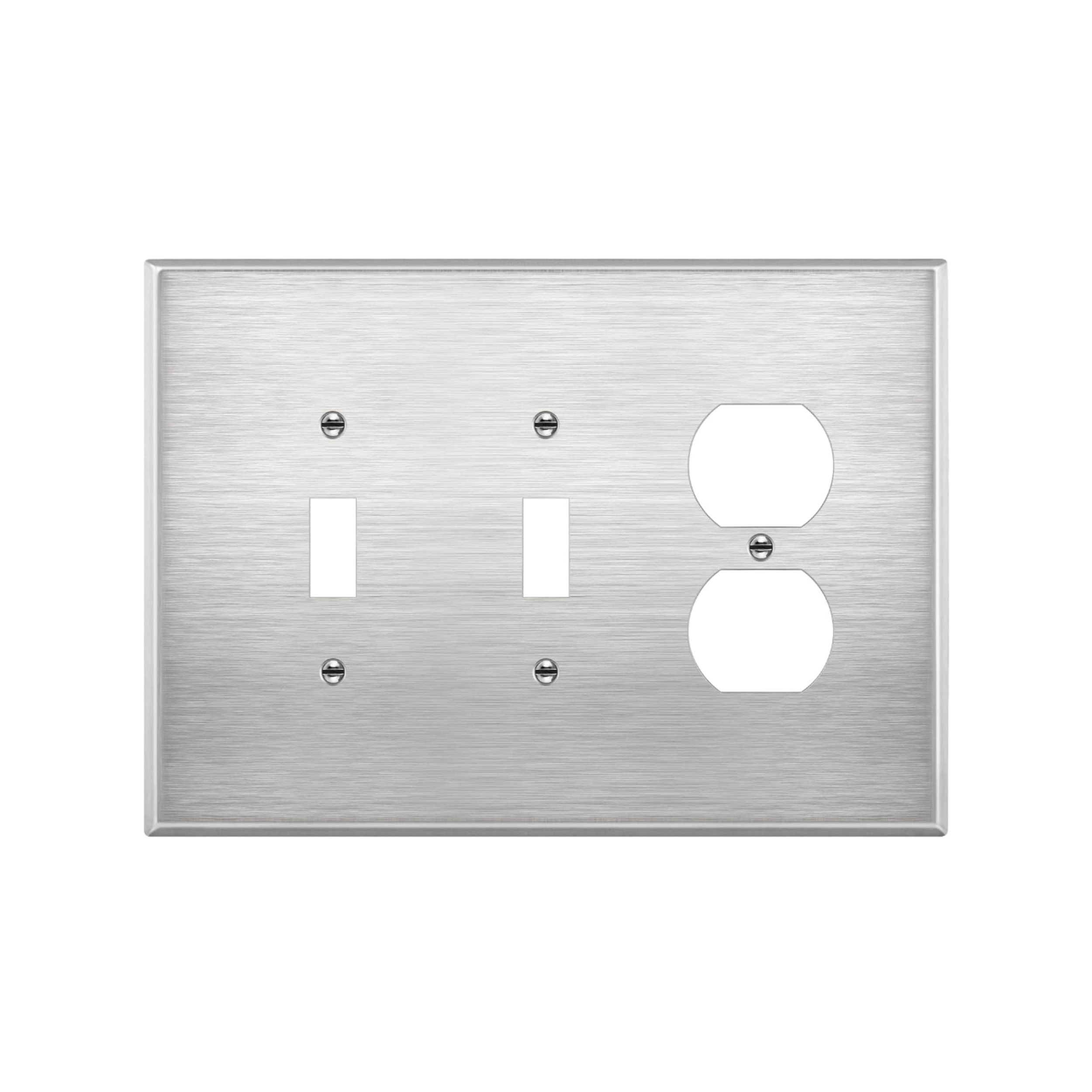 3-Gang Combination Stainless Steel Wall Plate 771231