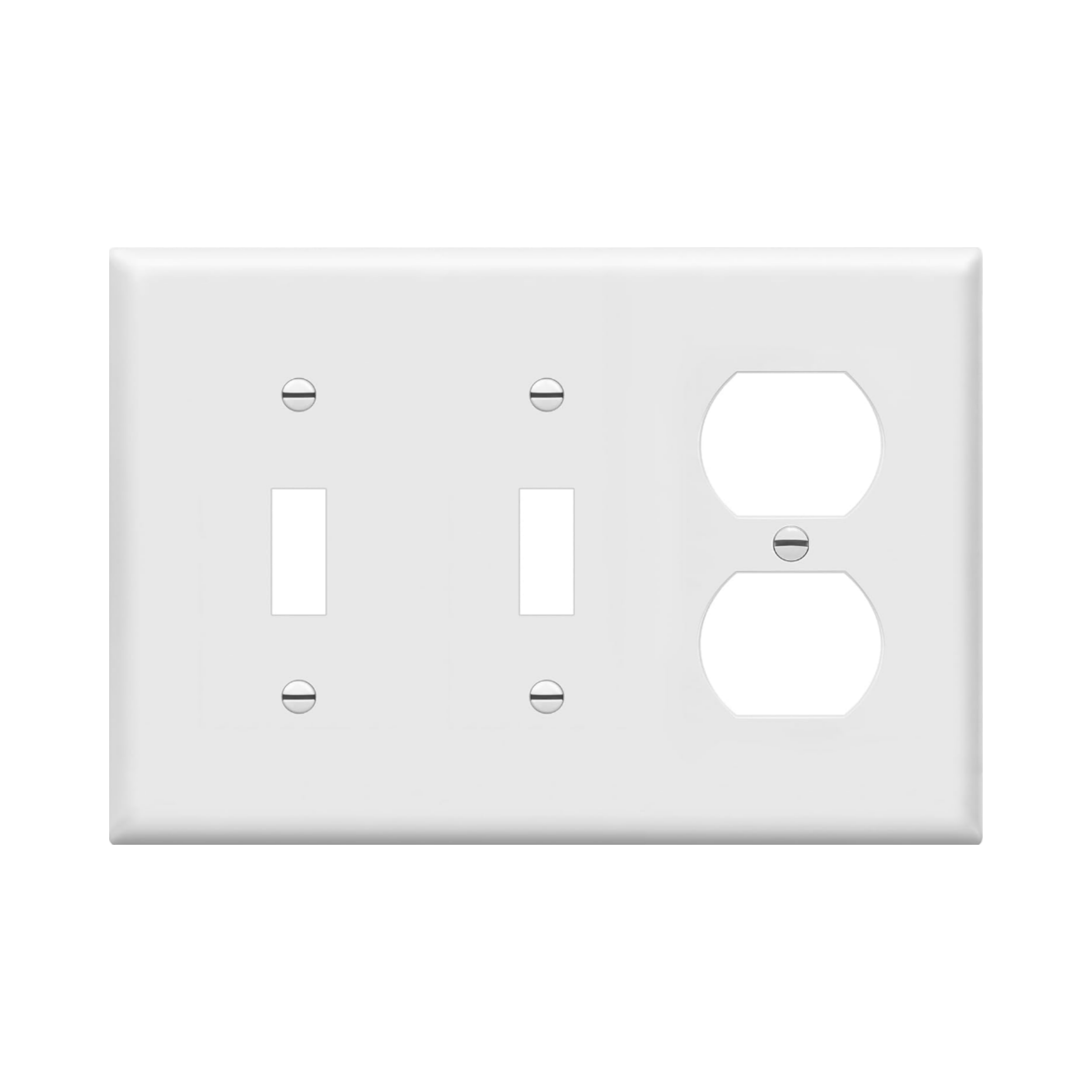 3-Gang Combination Plastic Wall Plate 881221/881231