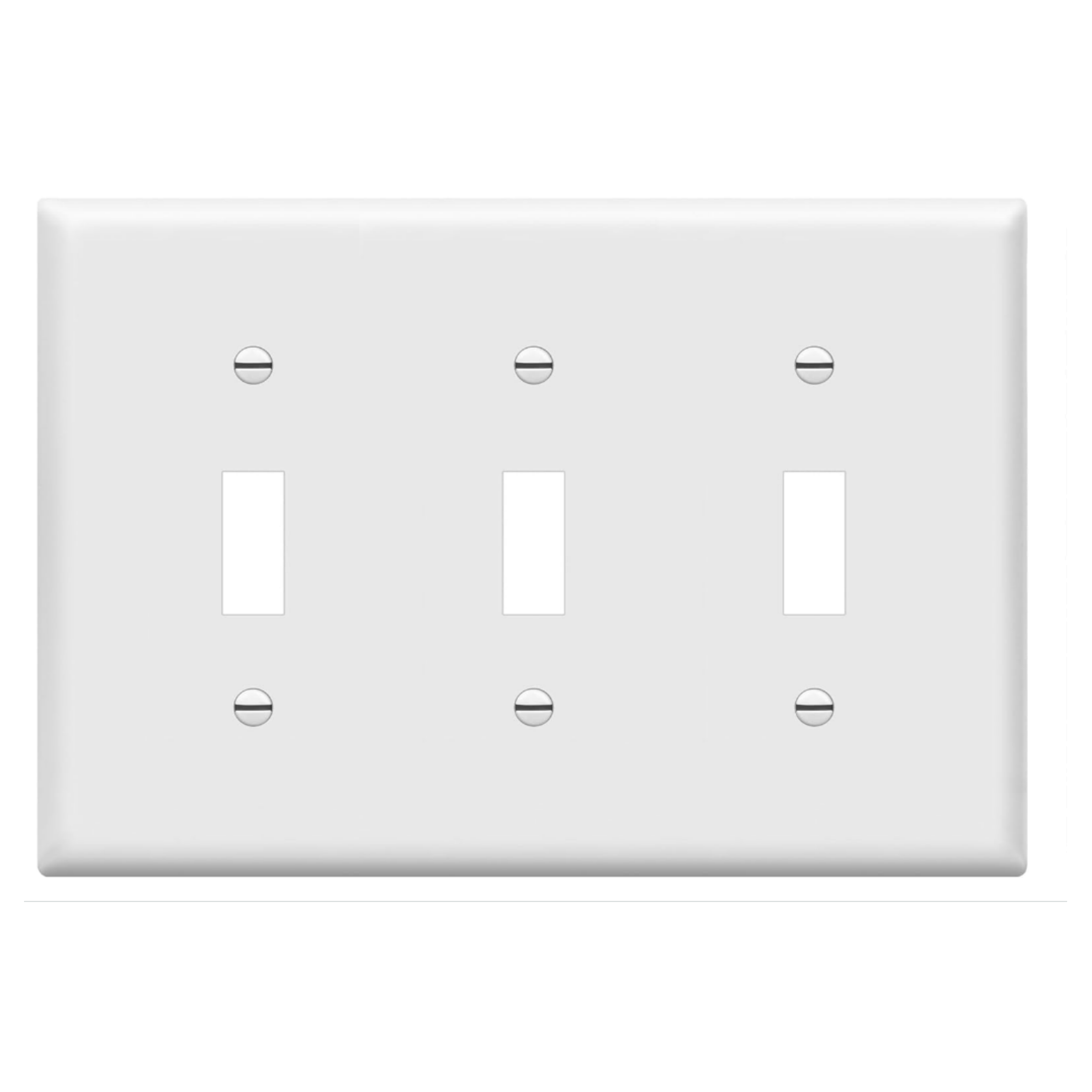 3-Gang Midway Size Plastic Wall Plate 8813M/ 8823M/ 8833M