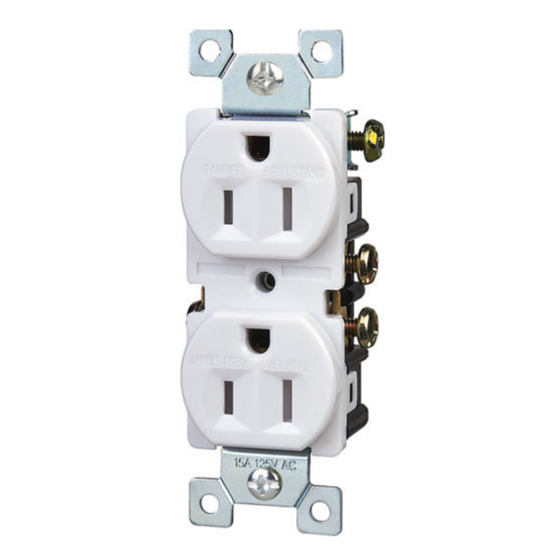 Residential Grade <a href='/15a/'>15A</a> Tamper-Resistant <a href='/duplex-receptacle/'>Duplex Receptacle</a> YQ15R-STR