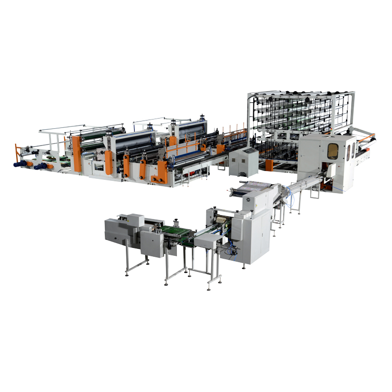 HX-2400B Gluing Lamination Toilet Paper Kitchen Towel Production Line