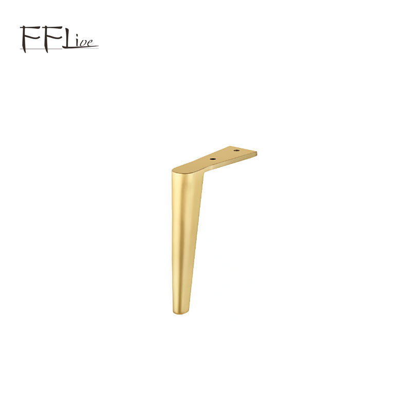 Gold L Shape Solid Furniture Accessories for Sofa Legs Cabinet Hardware Fittings Table Frame Feet