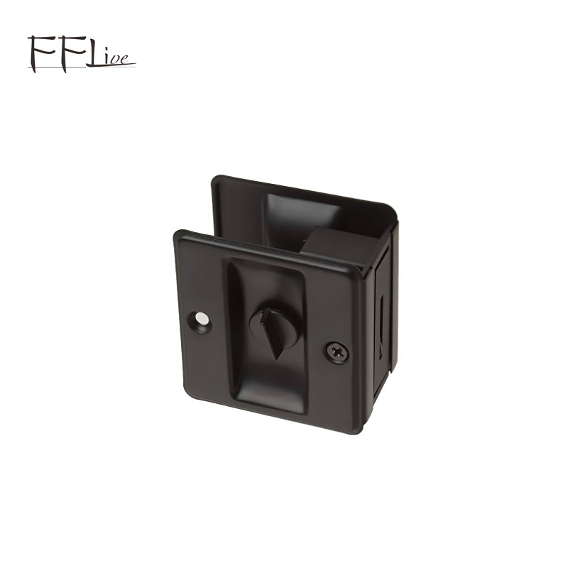 Invisible Handle Passage Square Wooden Door Lock Furniture Hardware Accessories