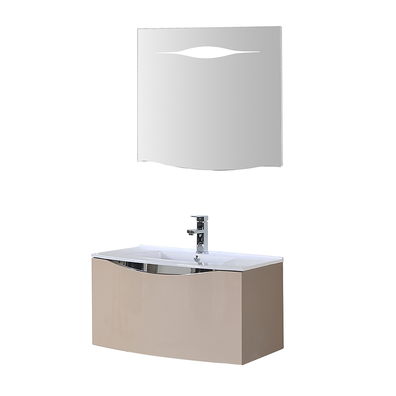 Big Drawer Modern PVC Bathroom Cabinet With <a href='/led-mirror/'>Led Mirror</a>