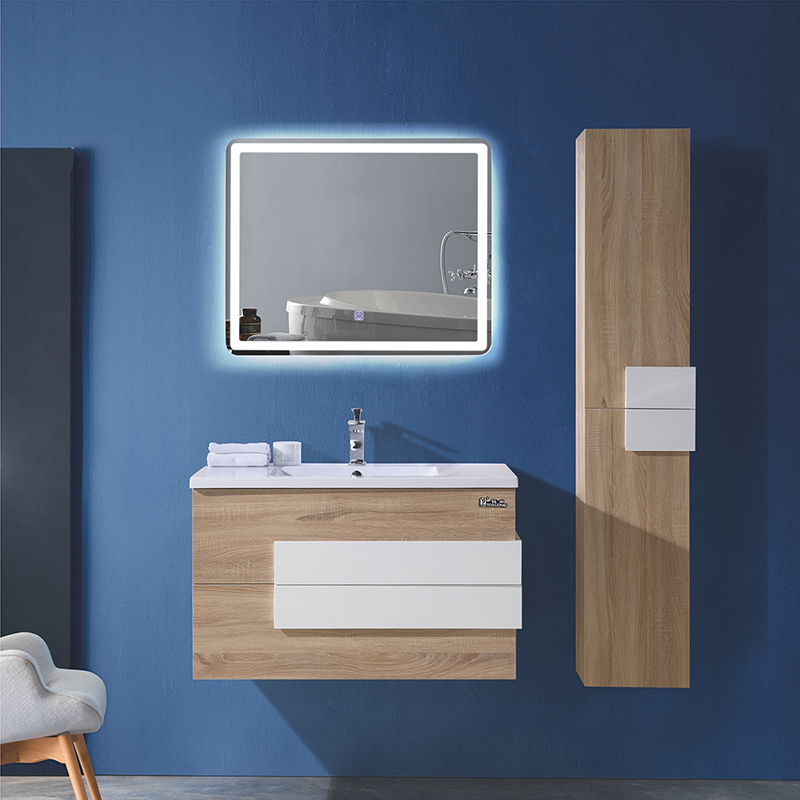 Modern Bathroom Cabinet With Pvc Handle And Plywood Body ,Waterproof