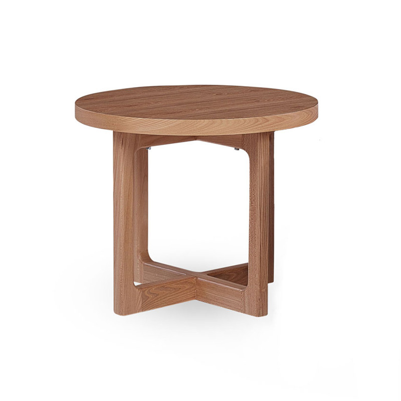 Modern Simple Natural Versatile Elm Circular Nikki Occasional <a href='/side-table/'>Side Table</a>