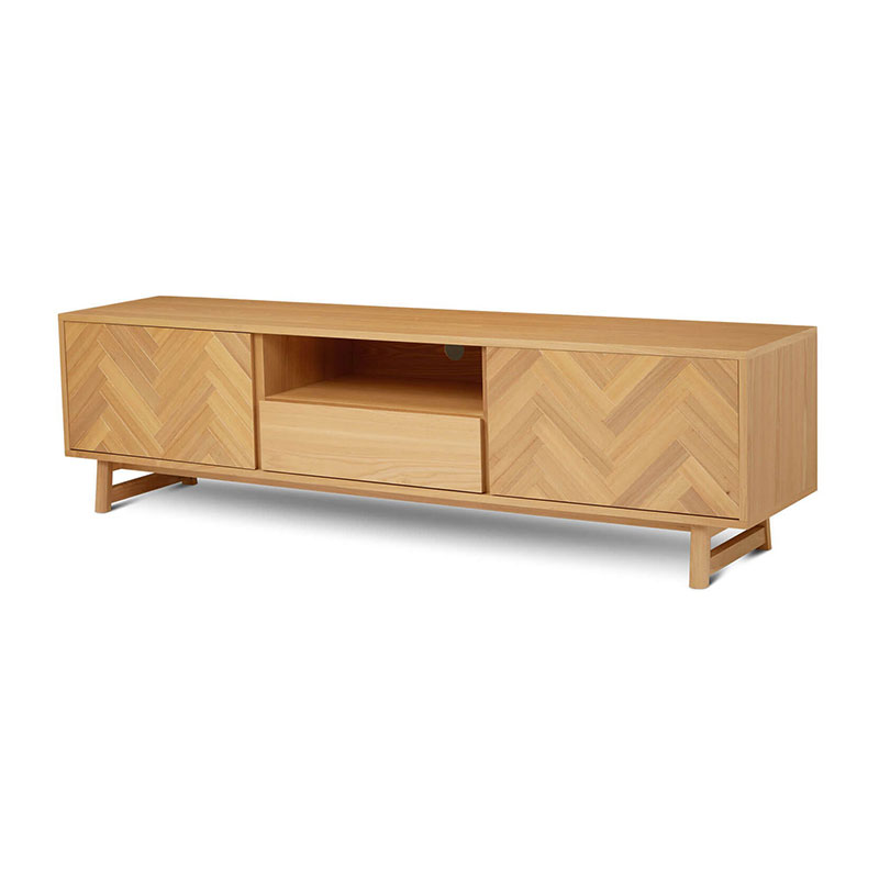 Modern Simple Natural Versatile Herringbone Wood Grain Taylor <a href='/entertainment-unit/'>Entertainment Unit</a>