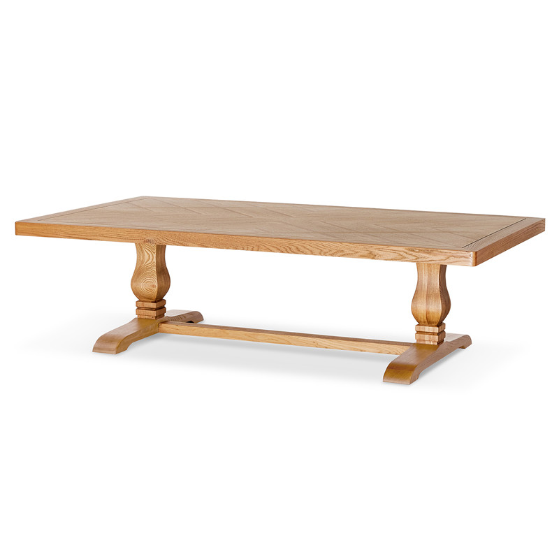 Natural Simple Retro Magnificent Wooden Rectangular Georgie <a href='/coffee-table/'>Coffee Table</a>