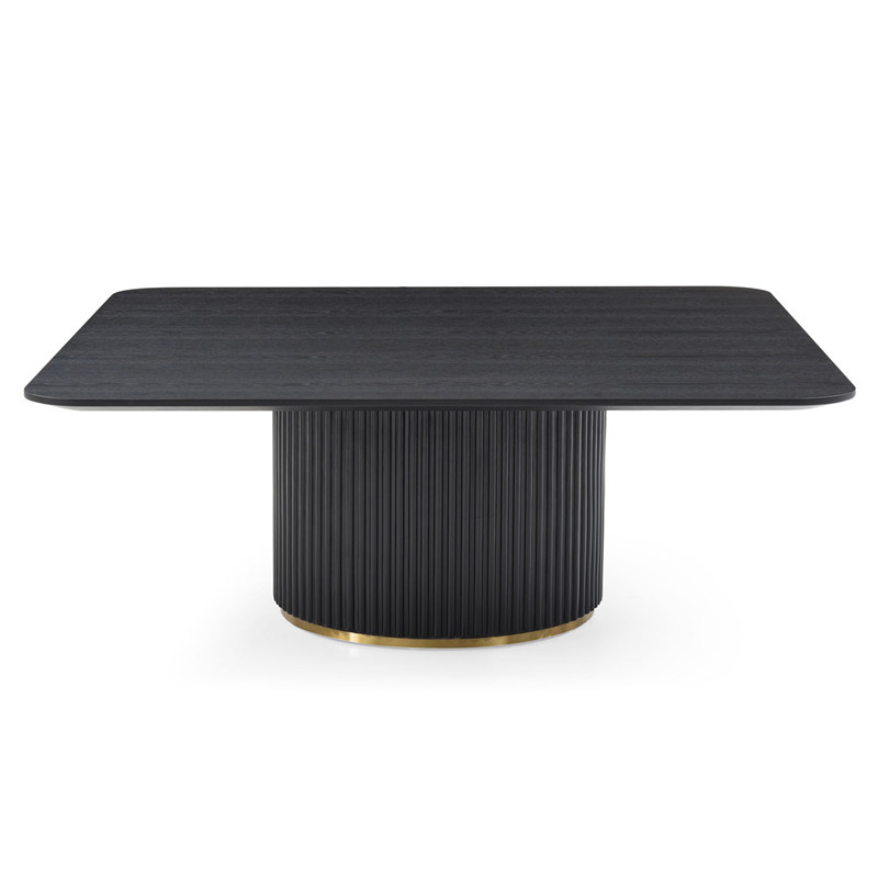 Modern Simple Exquisite Luxurious Black Oak Lantine <a href='/coffee-table/'>Coffee Table</a>