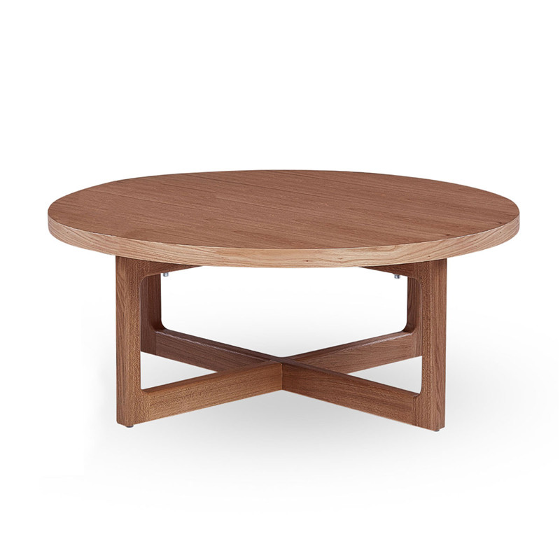 Modern Simple Natural Versatile Elm Circular Nikki <a href='/coffee-table/'>Coffee Table</a>