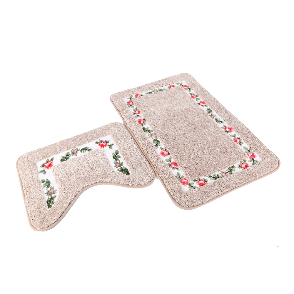 Non slip microfiber <a href='/bath-mat/'>bath mat</a> set