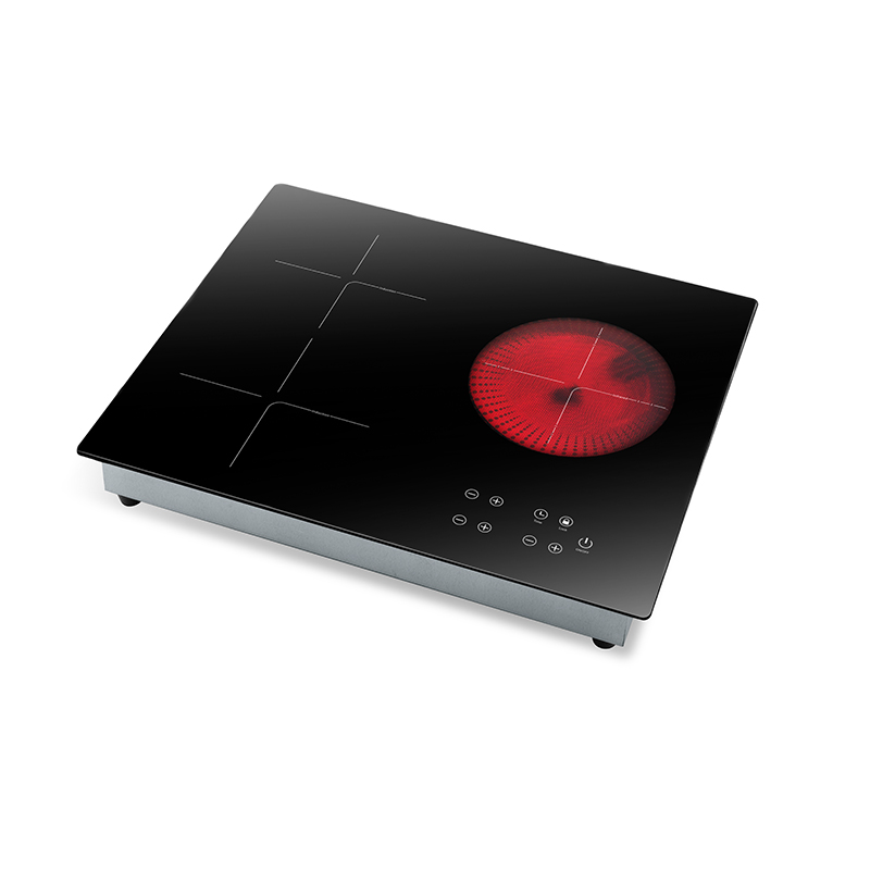 Combined Two Induction Burner and One Infrared Cooktop Double AM-DF301