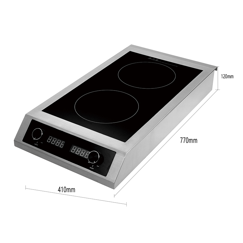 Four Burner Commercial <a href='/induction-cooktop/'>Induction Cooktop</a> with Sensor Touch Screen, AM-CD401