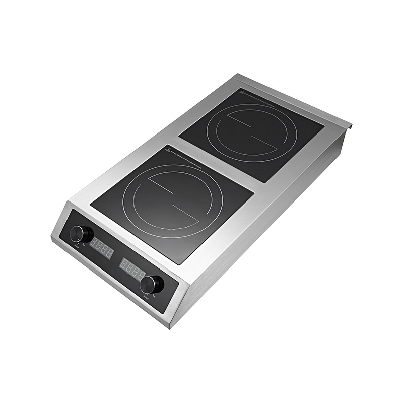 Heavy-duty Commercial Induction Cooktop Double Burner 3500W+3500W AM-CD202