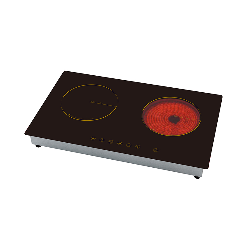 Combined Induction and Infrared Cooktop Double Burner AM-DF210