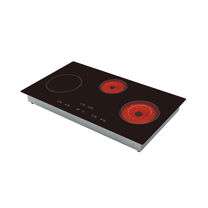 Combined One Induction Burner and Double Infrared Cooktop AM-DF302