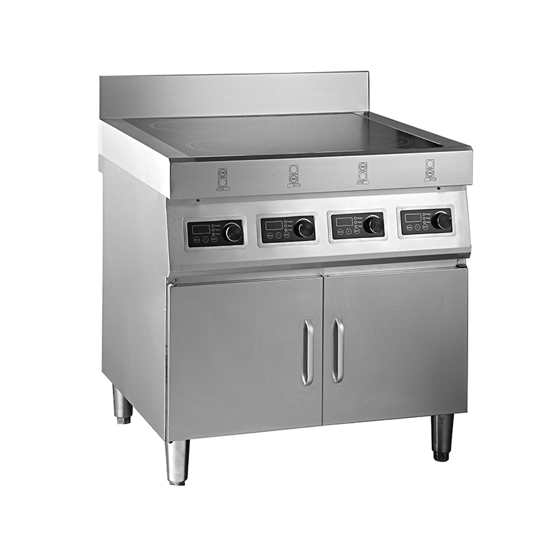Powerful Commercial <a href='/induction-cooker/'>Induction Cooker</a> With Four Burner with Storage Cabinet AM-TCD403C