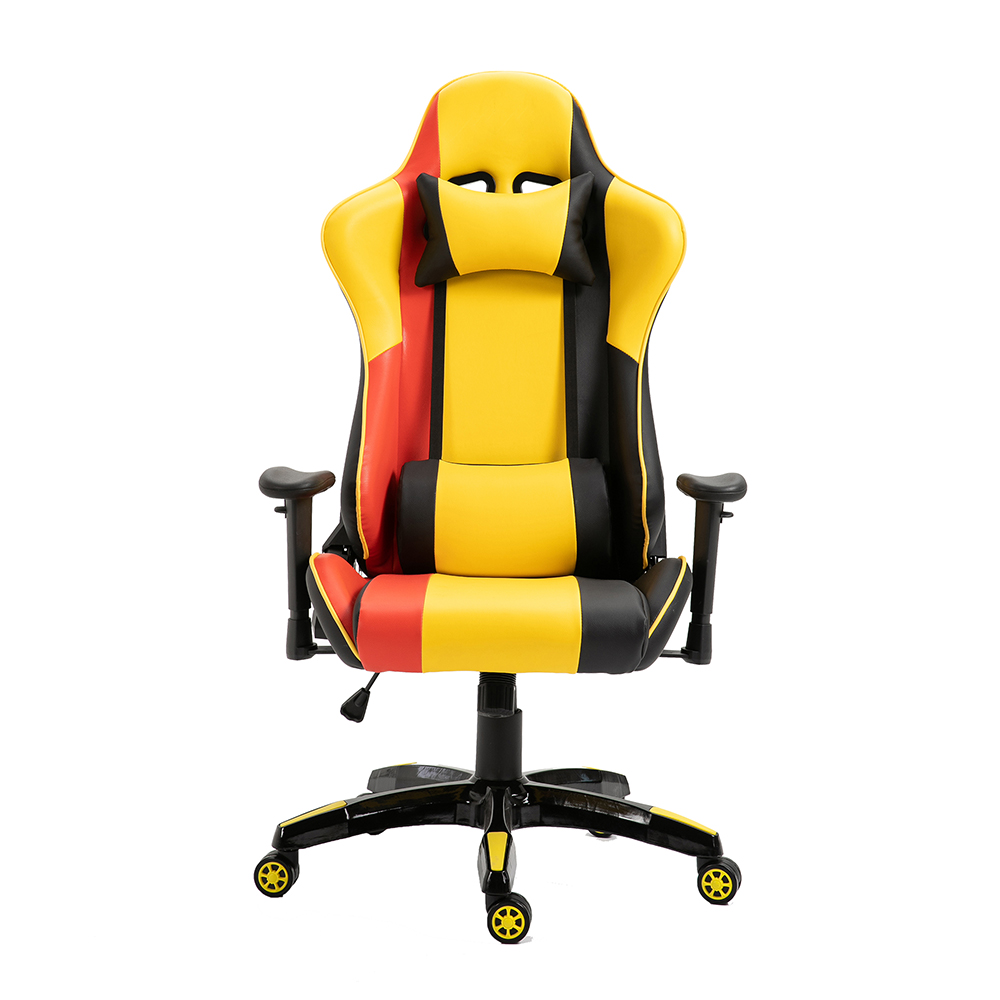 Pc Office Racing Computer Reclining Leather Silla Gamer Black Yellow <a href='/gaming-chair/'>Gaming Chair</a>