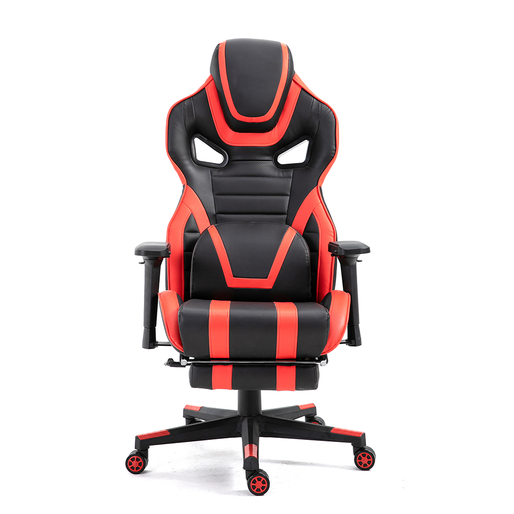 Modern High Back Pu Leather Office Chair Gamer Adjustable Armrest Racing <a href='/gaming-chair/'>Gaming Chair</a> With Footrest