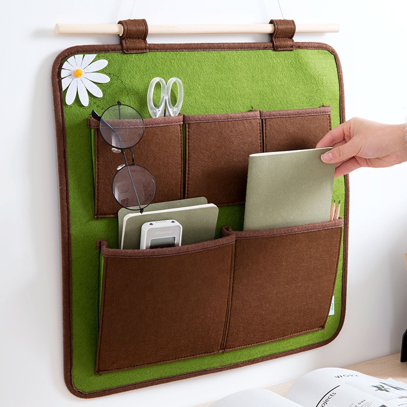 High quality storage bag, wall door closet hanging storage bag storage bag felt wall hanging bag organizer Made in China