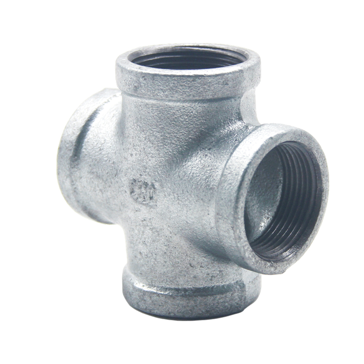 Factory Price High Quality Galvanized Malleable Iron Black Cross <a href='/4-way-pipe-fitting/'>4 Way Pipe Fitting</a> Plumbing Material In Water Gas Firefighting