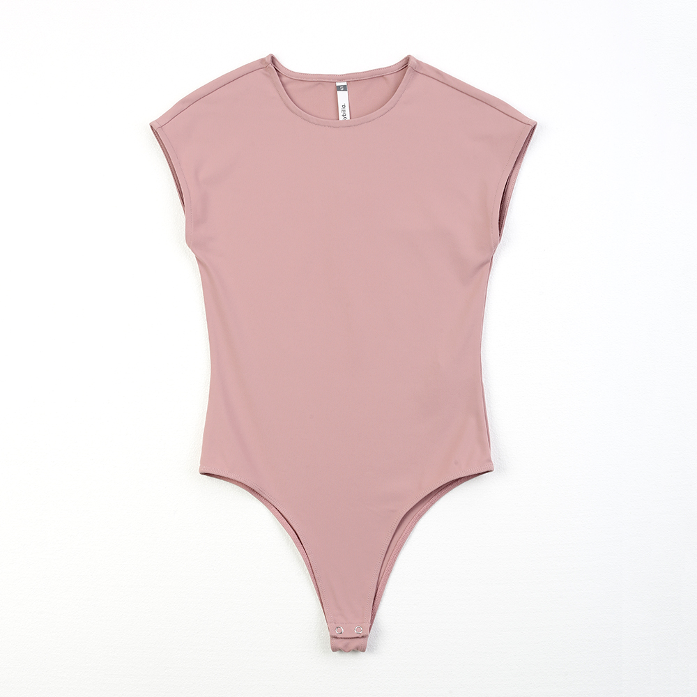 Women's brushed nylon spandex interlock bodysuit