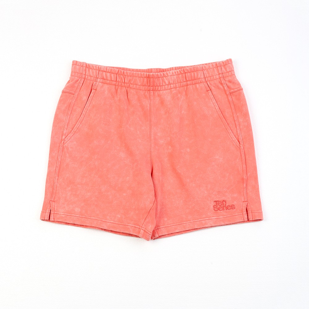 Men's Snowflake washed french terry shorts