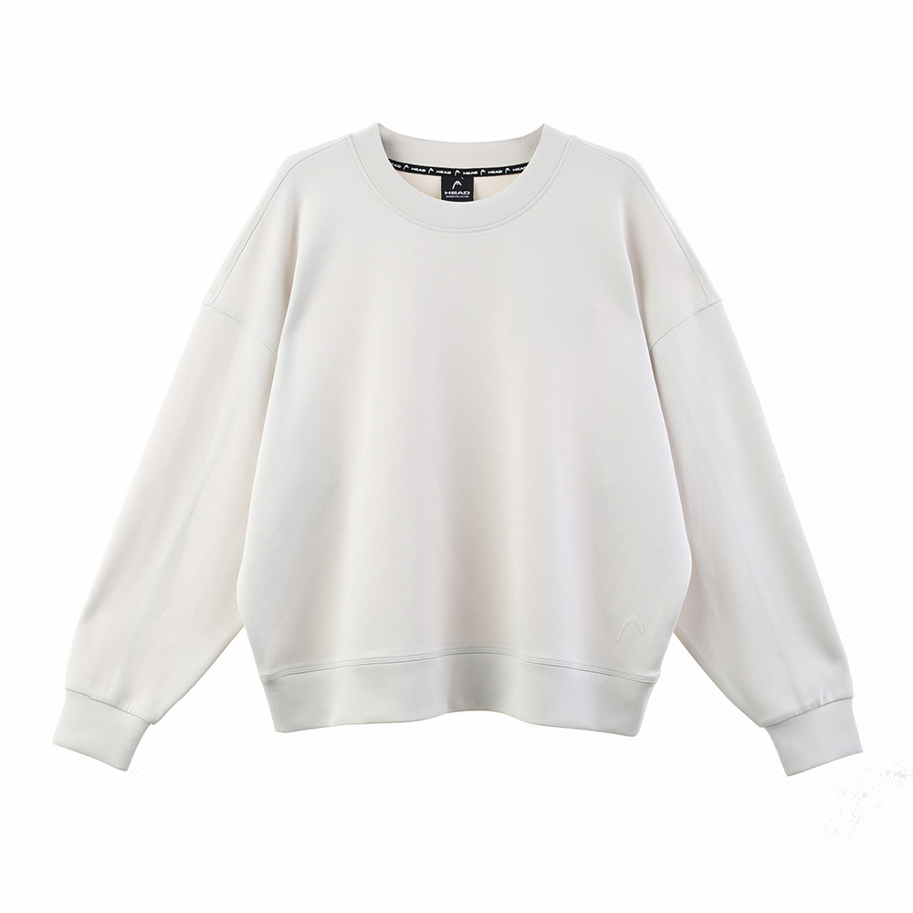 Basic Plain Knitted Scuba Sweatshirts Women’s Top