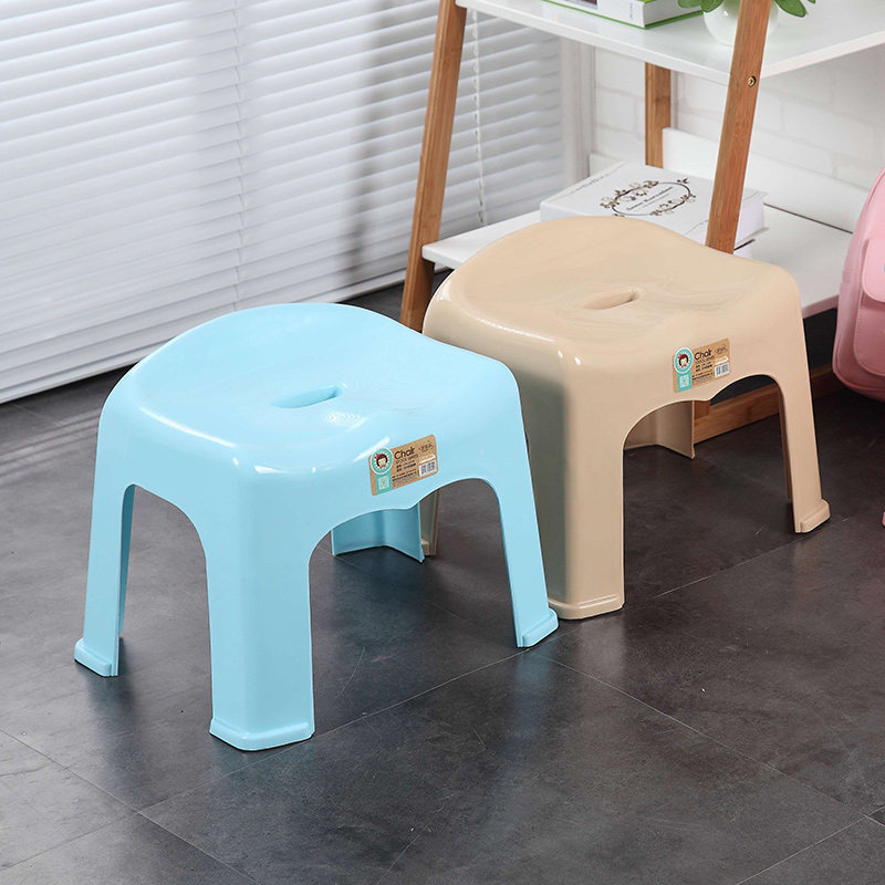 Modern Comfortable Household Plastic Stackable Stripe Tall Stool <a href='/chair/'>Chair</a>