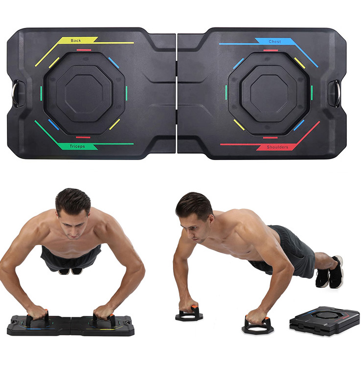 New Multi-Functional Foldable Push Up Board with <a href='/resistance-bands/'>Resistance Bands</a> 