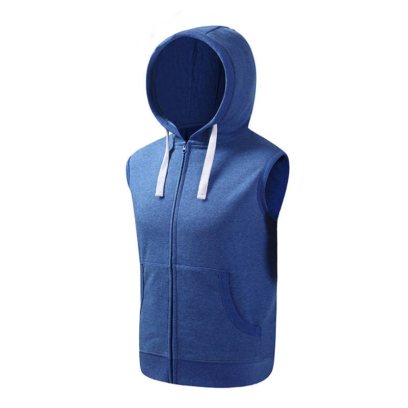 Sportwear of the zipper hoodie Vest 01