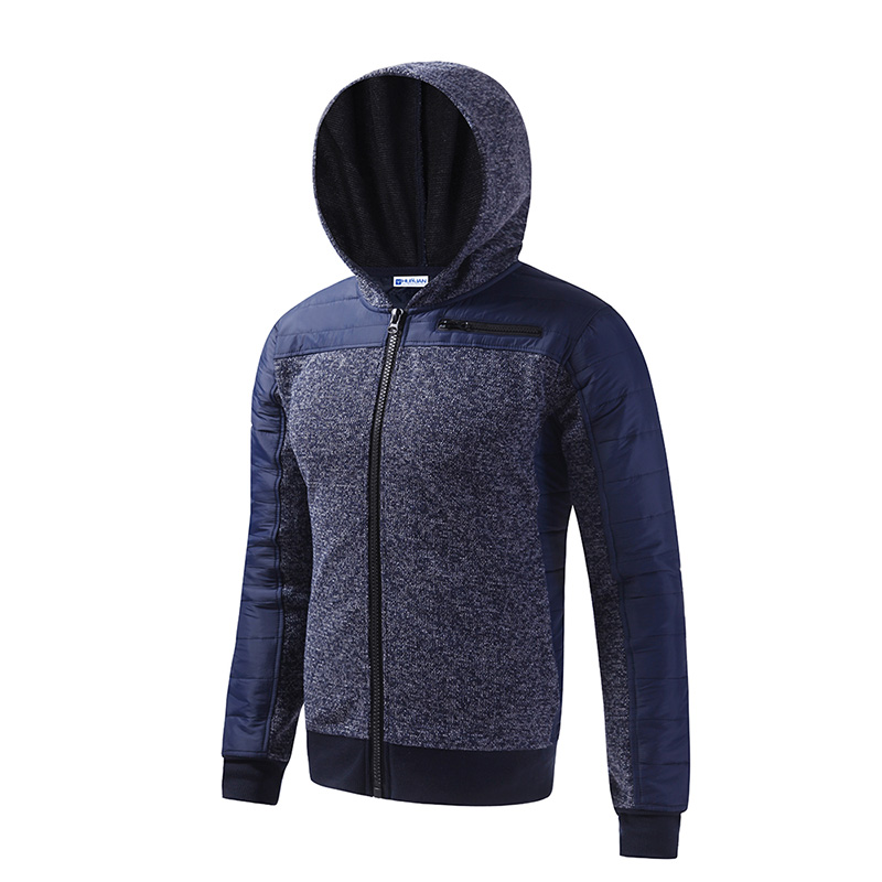 Quilting hooded jacket 04