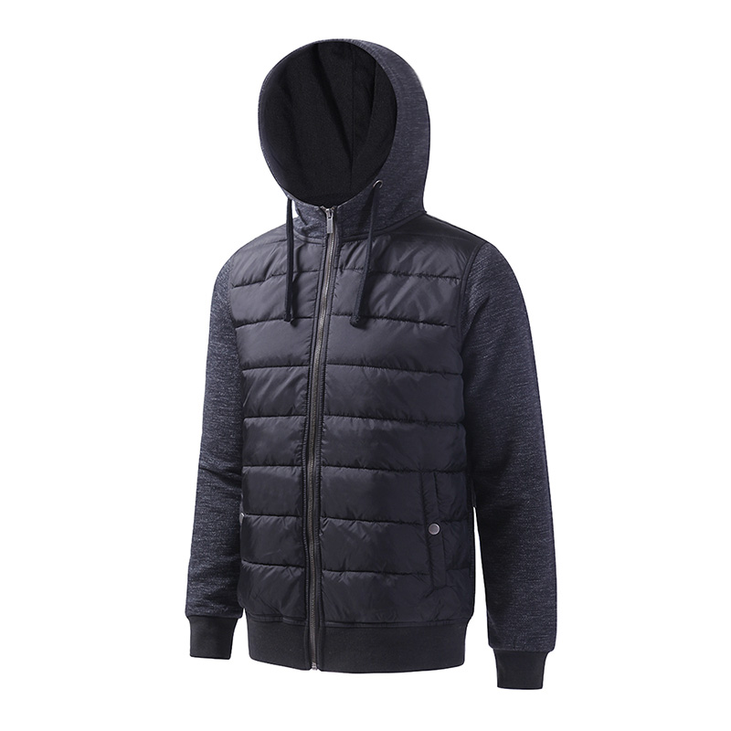 Quilting hooded jacket 03