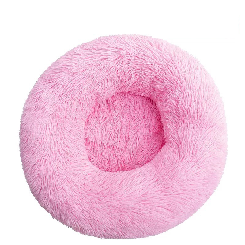 The new donut kennel is simple and fresh style, warm PP cotton material, easy to clean and portable pet kennel