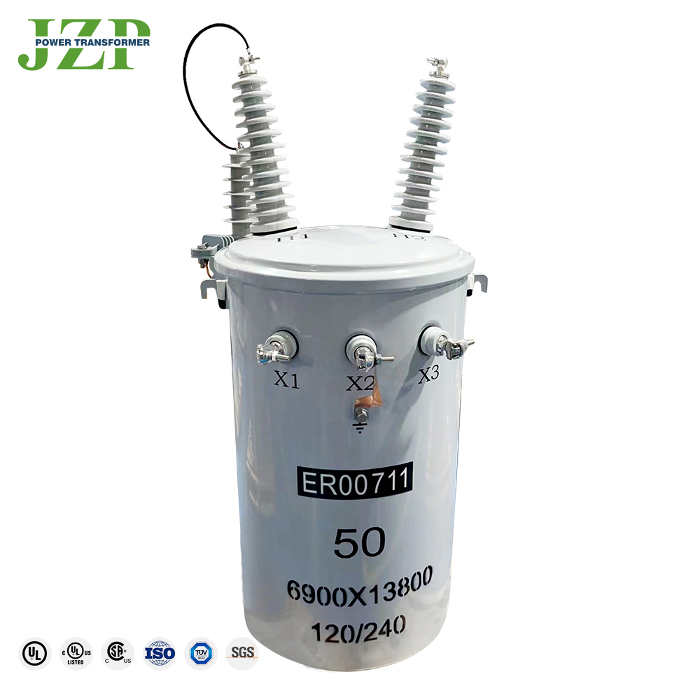 IEC/IEEE/ANSI 15 kva 25 kva 37.5 kva 50 kva 7200V to 400/230V Single Phase Polemounted Transformer