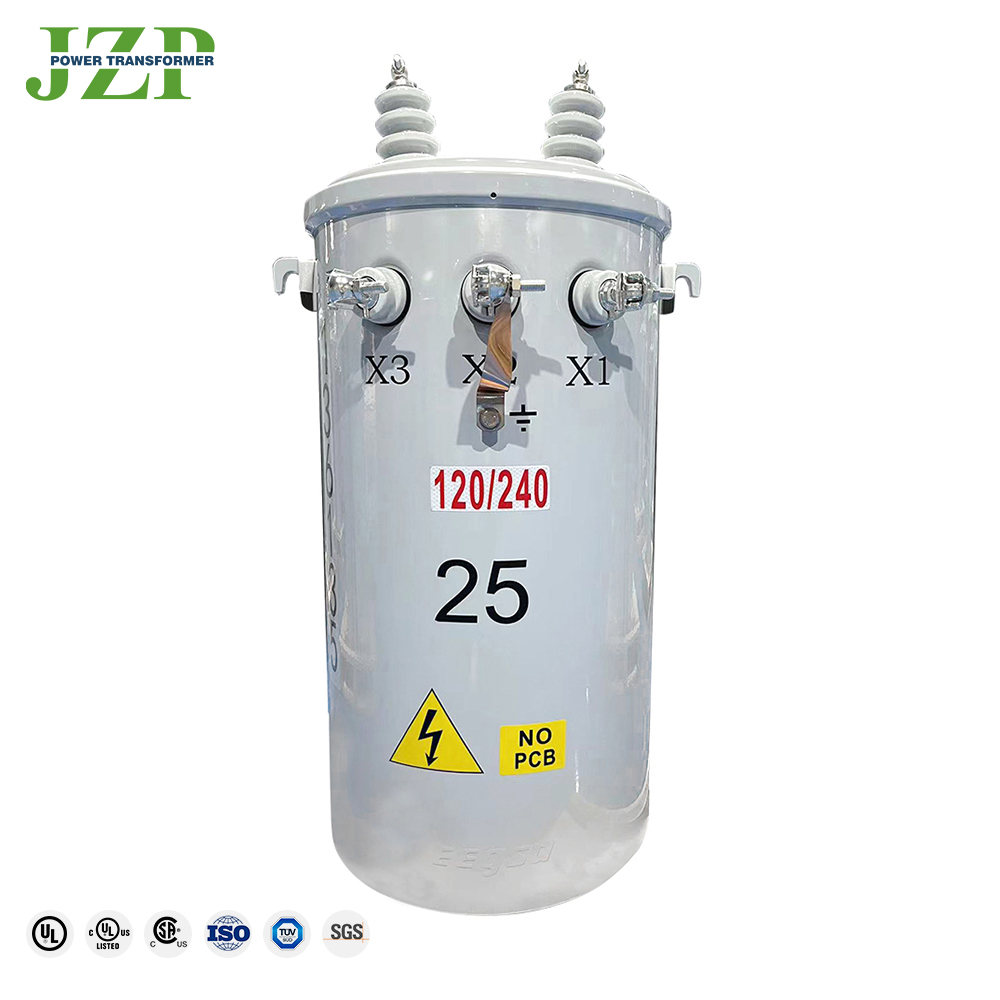 High Quality 7.62KV 13.8KV Single Phase Pole Mounted Transformer Oil Immersed Type