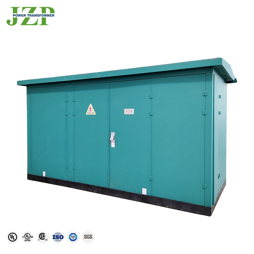 Prefabricated mobile power box 35kv 33kv compact substation combined 1250kva transformer